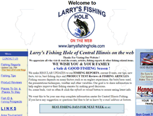 Tablet Screenshot of larrysfishinghole.com